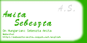 anita sebeszta business card